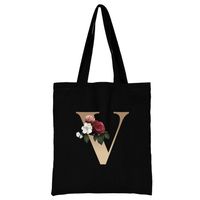 Women's Simple Style Letter Flower Shopping Bags sku image 22