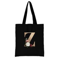 Women's Simple Style Letter Flower Shopping Bags sku image 26