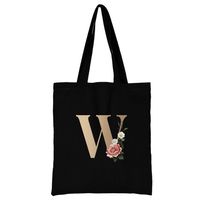 Women's Simple Style Letter Flower Shopping Bags sku image 23