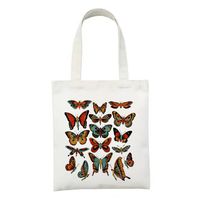 Women's Simple Style Artistic Animal Mushroom Butterfly Shopping Bags sku image 4
