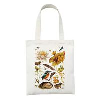 Women's Simple Style Artistic Animal Mushroom Butterfly Shopping Bags sku image 6