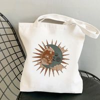 Women's Simple Style Sun Moon Shopping Bags sku image 6
