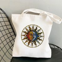 Women's Simple Style Sun Moon Shopping Bags main image 3