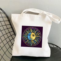 Women's Simple Style Sun Moon Shopping Bags sku image 9