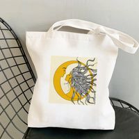 Women's Simple Style Sun Moon Shopping Bags sku image 2
