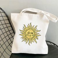 Women's Simple Style Sun Moon Shopping Bags sku image 13