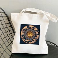Women's Simple Style Sun Moon Shopping Bags sku image 14