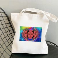 Women's Simple Style Sun Moon Shopping Bags sku image 11
