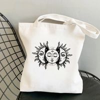 Women's Simple Style Sun Moon Shopping Bags sku image 15
