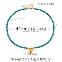 Wholesale Classic Style Streetwear Geometric Turquoise Copper Necklace sku image 7