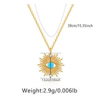 Wholesale Classic Style Streetwear Geometric Turquoise Copper Necklace sku image 2