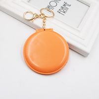 10-color Double-sided Small Mirror Bag Pendant Folding Makeup Small Makeup Mirror Ladies Boutique Gift Keychain sku image 12