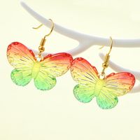 1 Pair Sweet Butterfly Plastic Drop Earrings main image 2