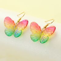 1 Pair Sweet Butterfly Plastic Drop Earrings main image 3