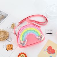 Kid's Cartoon Rainbow Cotton Zipper Kids Wallets sku image 3