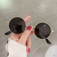 Casual Vacation Solid Color Tac Round Frame Full Frame Women's Sunglasses main image 3