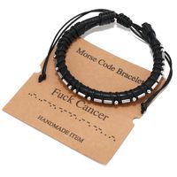 Punk Geometric Stainless Steel Pu Leather Men's Bracelets sku image 3