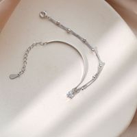 Elegant Lady Star Sterling Silver Zircon Bracelets In Bulk main image 2