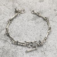 Wholesale Jewelry Punk Skull Alloy Plating Bracelets main image 4
