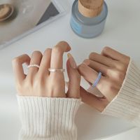 Elegant Simple Style Geometric Artificial Crystal Women's Rings main image 4