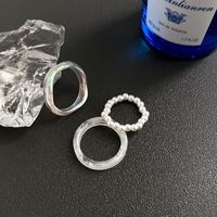 Elegant Simple Style Geometric Artificial Crystal Women's Rings sku image 1