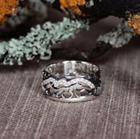 Casual Hip-hop Punk Wolf Alloy Plating Unisex Rings main image 3