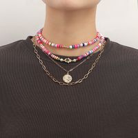 Elegant Lady Geometric Alloy Wholesale Layered Necklaces main image 2