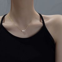 Elegant Simple Style Round Imitation Pearl Copper Necklace main image 3