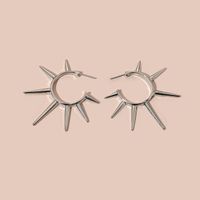 1 Paar Punk Geometrisch Überzug Inlay Legierung Künstliche Perlen Ohrringe main image 5