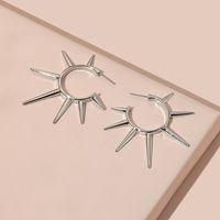 1 Pair Punk Geometric Plating Inlay Alloy Artificial Pearls Earrings sku image 5