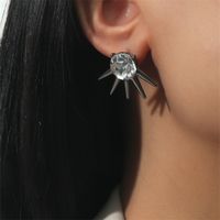 1 Paar Punk Geometrisch Überzug Inlay Legierung Künstliche Perlen Ohrringe sku image 9