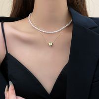 Elegant Flower Artificial Diamond Artificial Pearl Wholesale Pendant Necklace main image 4