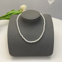 Elegant Flower Artificial Diamond Artificial Pearl Wholesale Pendant Necklace sku image 9