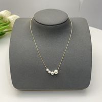 Elegant Flower Artificial Diamond Artificial Pearl Wholesale Pendant Necklace sku image 3