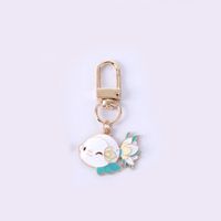 Cute Rabbit Cat Butterfly Metal Enamel Unisex Bag Pendant Keychain sku image 15