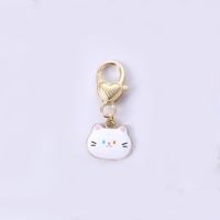Cute Rabbit Cat Butterfly Metal Enamel Unisex Bag Pendant Keychain sku image 17