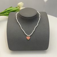 Elegant Flower Artificial Diamond Artificial Pearl Wholesale Pendant Necklace sku image 17
