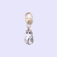 Cute Rabbit Cat Butterfly Metal Enamel Unisex Bag Pendant Keychain sku image 27