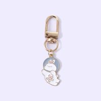 Cute Rabbit Cat Butterfly Metal Enamel Unisex Bag Pendant Keychain sku image 30