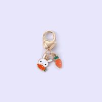 Cute Rabbit Cat Butterfly Metal Enamel Unisex Bag Pendant Keychain sku image 36