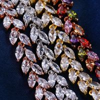 Elegant Luxurious Lady Geometric Copper Inlay Zircon Bracelets main image 2