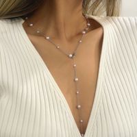 Simple Style Solid Color Alloy Plastic Wholesale Necklace sku image 1