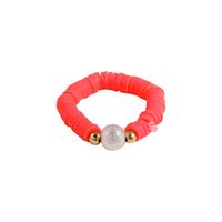 Casual Vacation Round Resin Beaded Pearl Women's Rings sku image 3