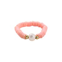 Casual Vacation Round Resin Beaded Pearl Women's Rings sku image 5