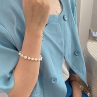 Élégant Dame Géométrique Perle D'eau Douce Bracelets En Masse main image 2