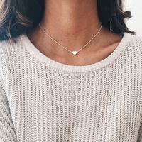 Simple Style Heart Shape Alloy Wholesale Pendant Necklace main image 1