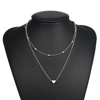 Simple Style Classic Style Heart Shape Alloy Wholesale Layered Necklaces main image 4
