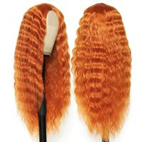 Frau Afrikanischer Stil Gruppe Hochtemperaturdraht Mittelscheitel Langes Lockiges Haar Perücken sku image 1