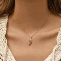 Elegant Heart Shape Copper Plating Inlay Zircon Pendant Necklace main image 5