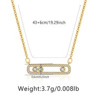 Elegant Herzform Kupfer Überzug Inlay Zirkon Halskette Mit Anhänger sku image 19